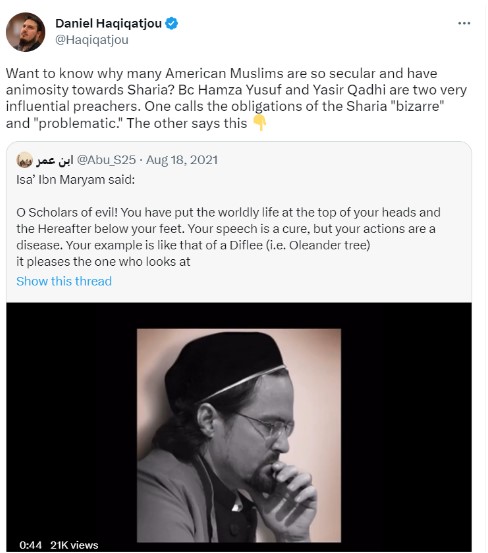 Haram Haqiqatjou #20: Slandering Hamza Yusuf – Haram Haqiqatjou